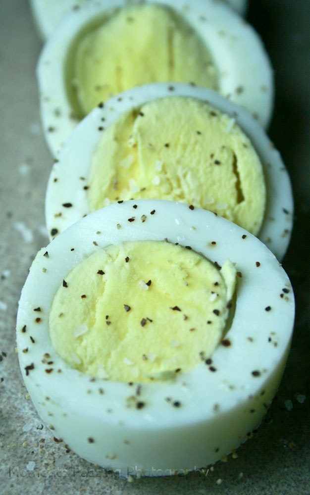8x10 Food  Photography: Sliced Boiled Eggs