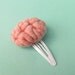 Brain Hairclip Top View