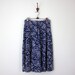 SALE 70s skirt / cotton drawstring print aline (s - m)