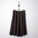 60s skirt / gingham cotton embroidered (xs - s)