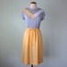 SALE 70s dress / chevron yellow grey belted knit (s - m)