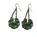 Earrings, Green, Verdigris, Lily pad,  Leaf
