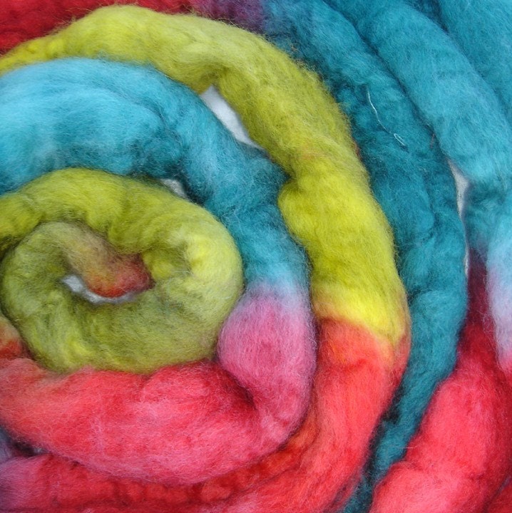 Hand dyed BFL Top - 4 oz - Jillian