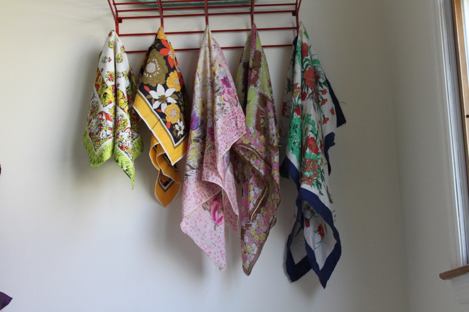 vintage 1950s SILK SCARF COLLECTION