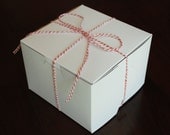 Small Square White Bakery Boxes - Set of 50
