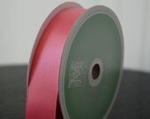 Midori Embossed-Edge Double Faced Satin - 1 inch - Bubblegum Pink (3 YDS)