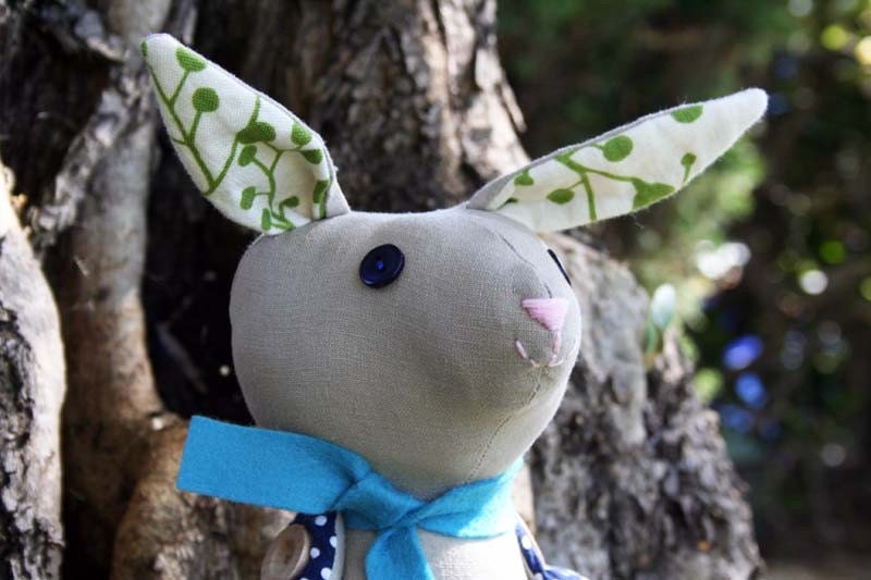 Handmade Rabbit Doll- Mostly Marvelous Ms. Rabbit