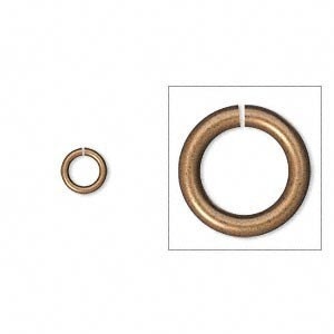 Antiqued Copper Plated Jumpring (lead safe) 6mm - 18 ga. (Pkg 50)