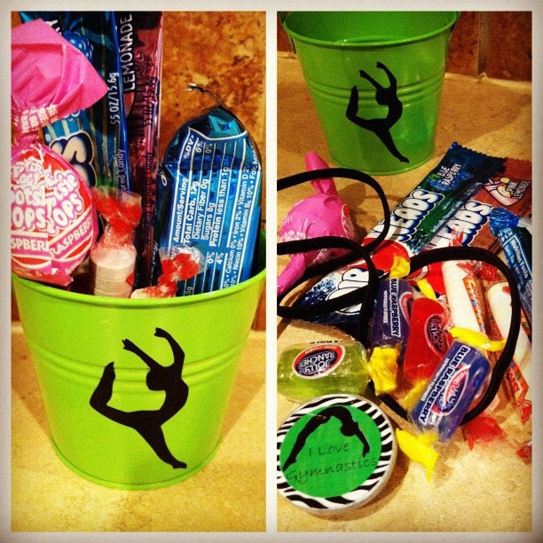 Gymnastics or Dance Themed Party Favor Buckets