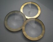 Vintage pyramid faceted watch crystals, 18mm