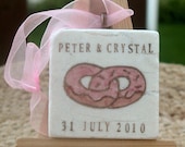 Intertwining Donut Ornament Wedding Favors, Set of 25