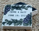 Grapevine Save the Date Magnets, Wedding Favors, Set of 25