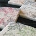 Brown Autumn Leaves Tile Coasters, Set of 4