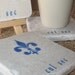 Fleur de Lis Cul Sec Tile Coasters, Royal Blue, Set of 4
