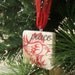Peace Dove Christmas Ornament, Red, including Gift Box, Ready to Ship