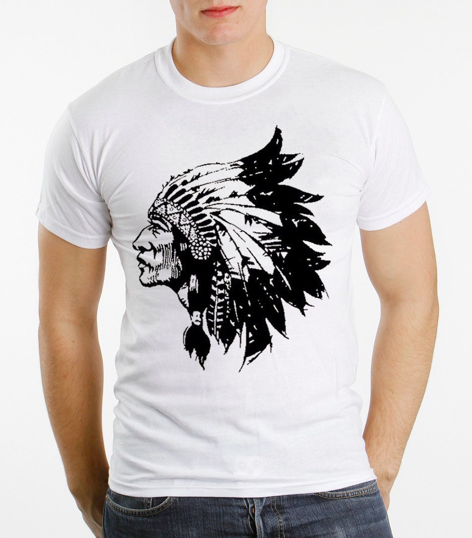 Graphic Native American face T-shirt (S,M,L,XL,XXL AVAIILABLE)