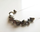 Gold Rush Nugget Necklace - Pyrite and Sterling Silver