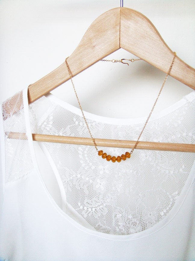 Crystalized Honey Drops Necklace - Swarovski Crystals