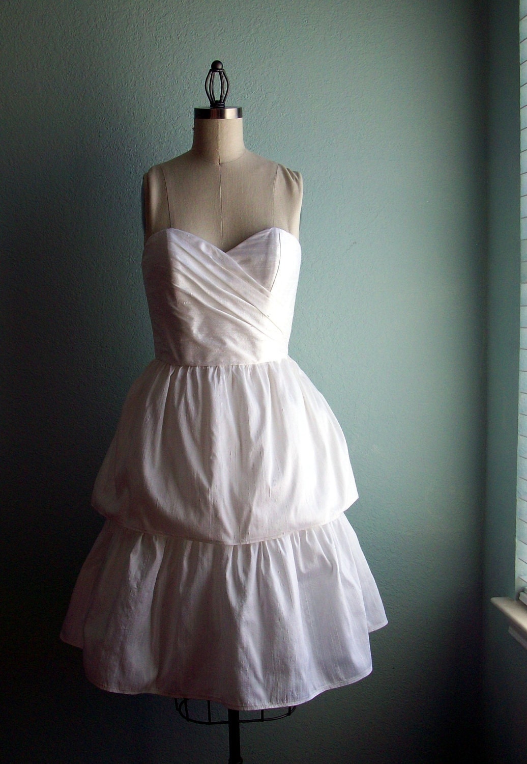 Silk Dupioni Dress - Sherlock in White