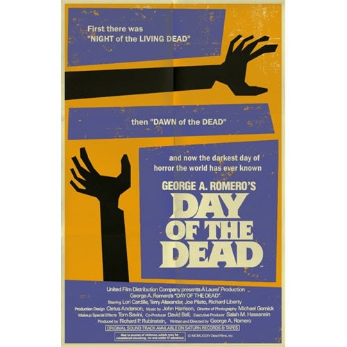 Day Of The Dead vintage style movie poster