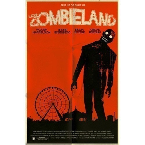 ZOMBIELAND vintage style movie poster