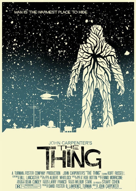 John Carpenter's The Thing vintage style 5X7 print