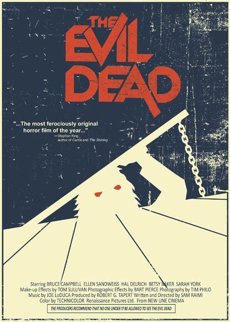The Evil Dead vintage style 5X7 print