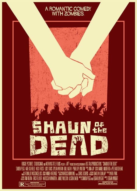 Shaun of the Dead vintage style 5X7 print