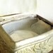 antique vintage metal jewelry box