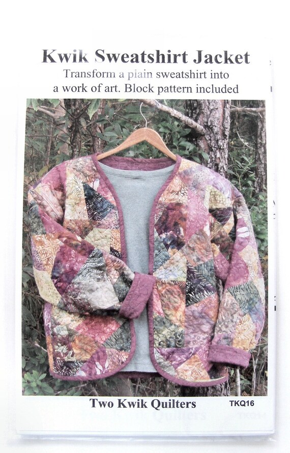 Kwik Sweatshirt Jacket Pattern by ElizabethCreations on Etsy