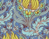 1 yd. temple tulips, azure (amy butler soul blossoms collection)