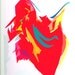 Archival Abstract Print - Dancing Red - Abstract