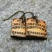 Ouija Board Ephemera Tile Earrings