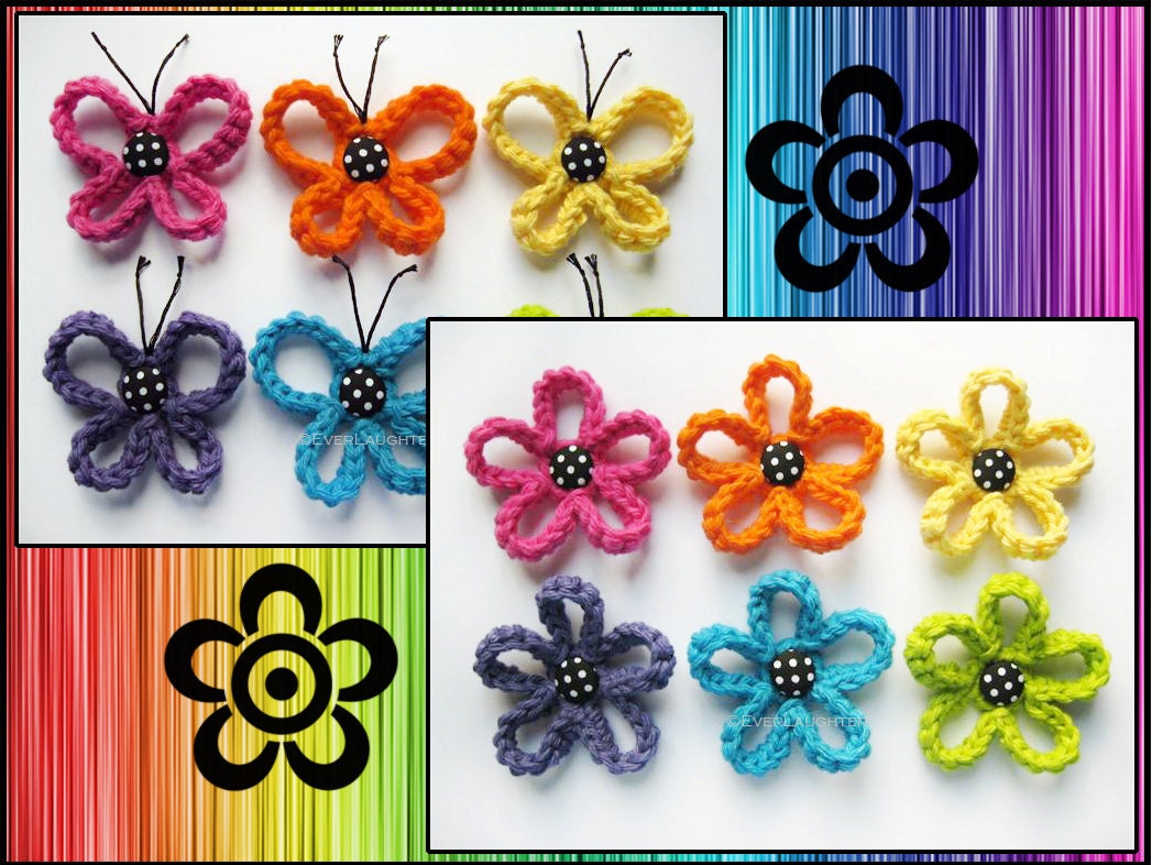 PATTERN PACK of the 2 Loopy Patterns-Butterfly and Flower