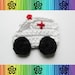 PATTERN-Crochet Ambulance Applique-Detailed Photos