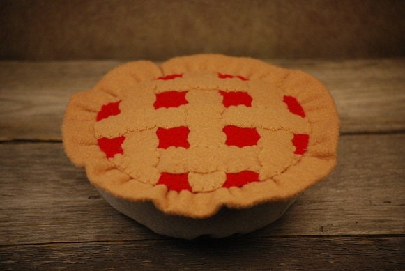 Felt Food Cherry Pie