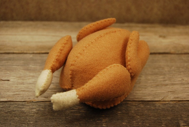 Felt Food Small Chicken Cornish Game Hen