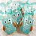 Owl Sugar Cookie Favors - (24 Favors, bagged and bowed)