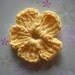 Forget Me Not - Crocheted - Yellow