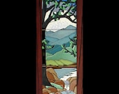 Tiffany-Style Tree - Spring Framed