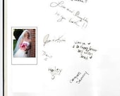Guestbook for Fujifilm Instax MINI Photo  100 Photos- over  50 fabrics,10 Satin Ribbon Colors,and Customized monogram card