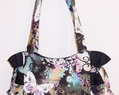 Butterfly Butterflies Filigree Handbag, Baby Bag, Travel Bag, Purse, Tote