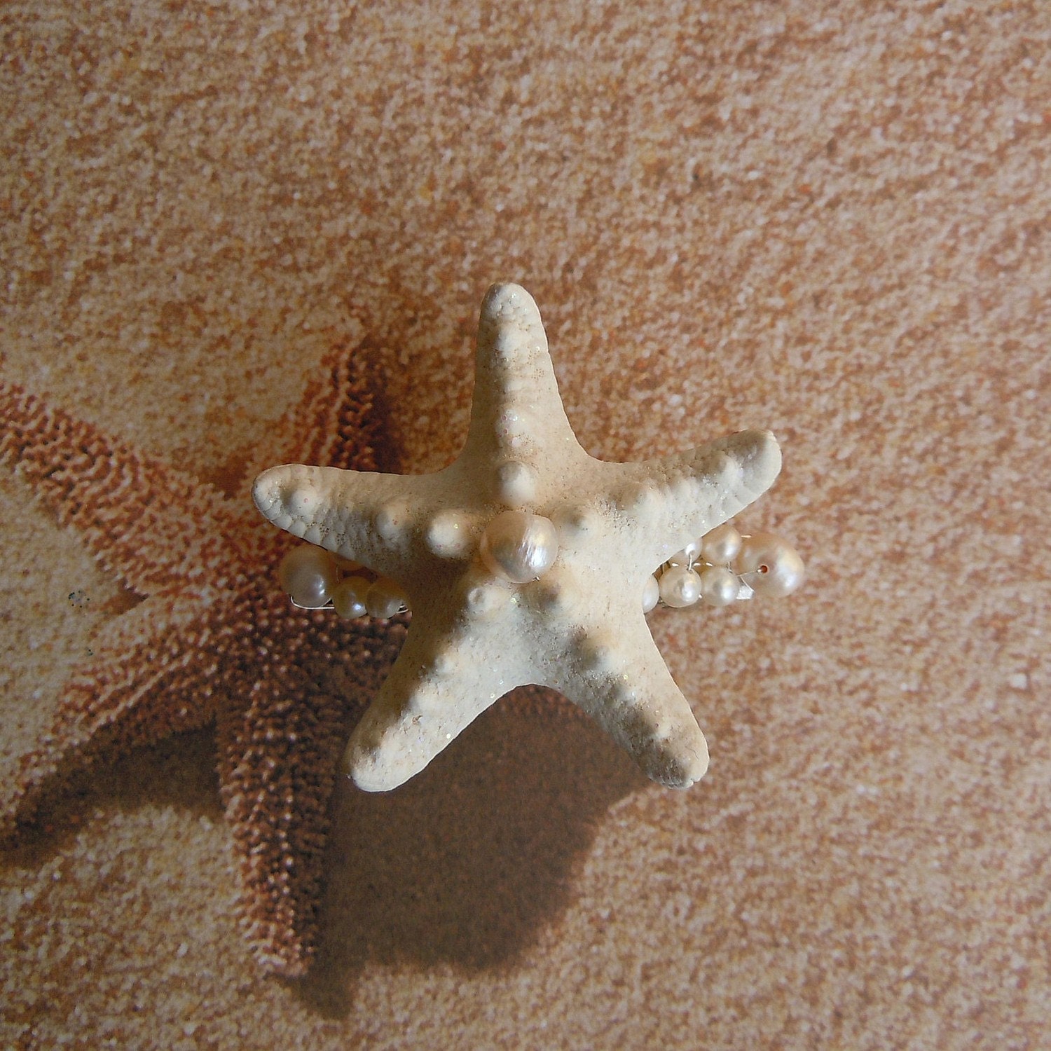 Starfish Hair Clip - Pearly Star Starfish Hair Clip
