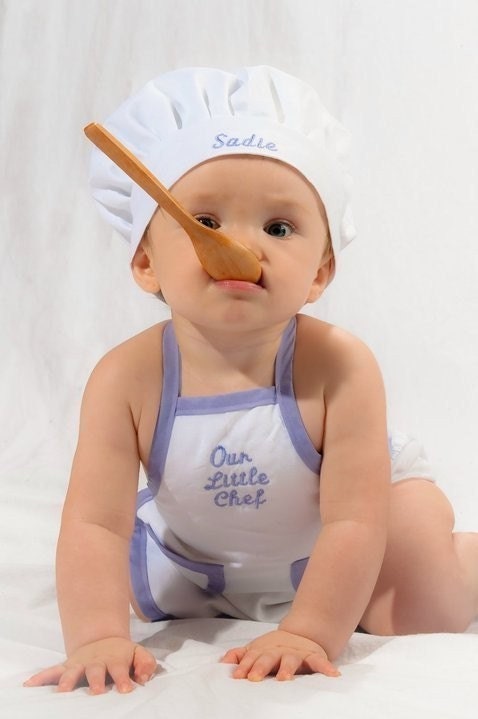 Child Apron and Chef Hat The Real Chef Apron