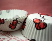 Cute Cherries medium cupcake cups (set of 50)