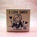 S A L E Cute I Love Sweets rubber stamp
