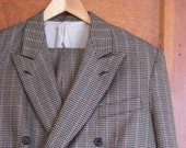 Double-Breasted Houndstooth Suit