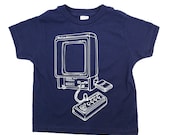 Toddler Vectrex Tshirt Retro Video Game Blue Tee