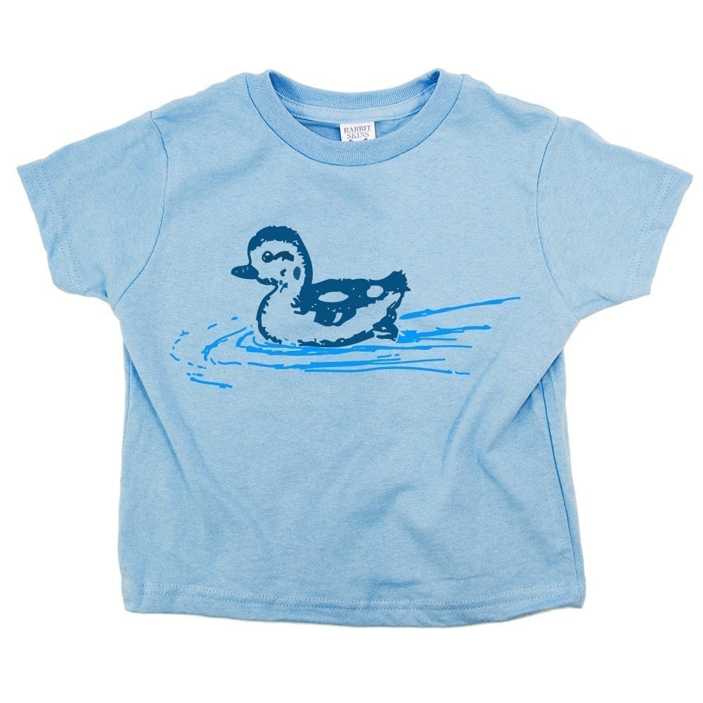 Swimming Duck Tee Cute TODDLER Shirt - CritterJitters