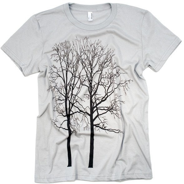 Two Trees Tshirt Cool Graphic WOMENS Tee